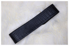 Load image into Gallery viewer, &quot;CROCing ME UP&quot; Black &quot;FAUX&quot; Leather Headband Exclusive
