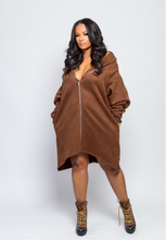 Load image into Gallery viewer, “Casual SHEEK” Oversized Hoodie Dress
