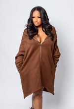 Load image into Gallery viewer, “Casual SHEEK” Oversized Hoodie Dress
